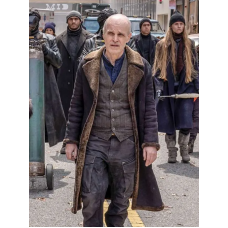 The Walking Dead Dead City The Croat Shearling Leather Coat